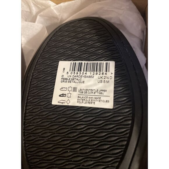 Clarks Womens Un DarceyEase2 Grey Leather Casual Ballet Flats 5 M NEW - Picture 7 of 7
